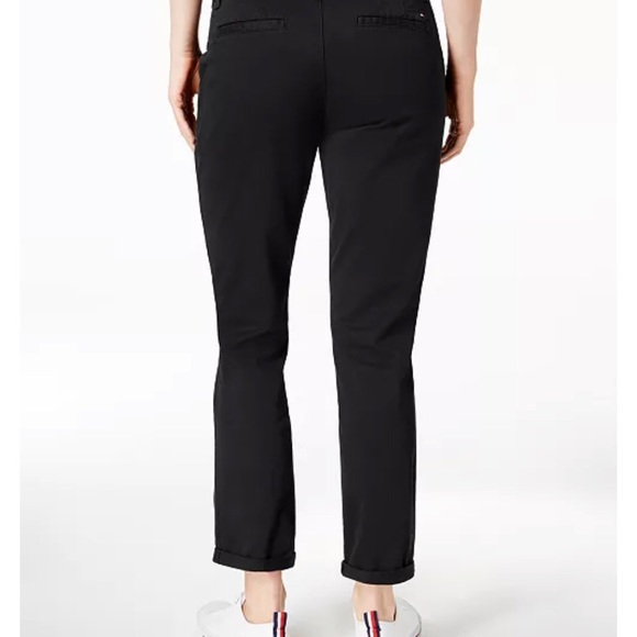 Tommy Hilfiger Cuffed Chino Straight-Leg Pants - Picture 2 of 2